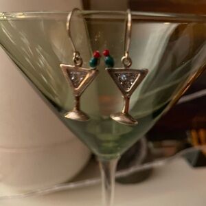 Vintage Martini glass earrings